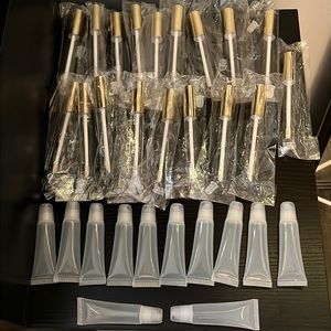 12 pc lipgloss tubes an 18 pc lipgloss wands